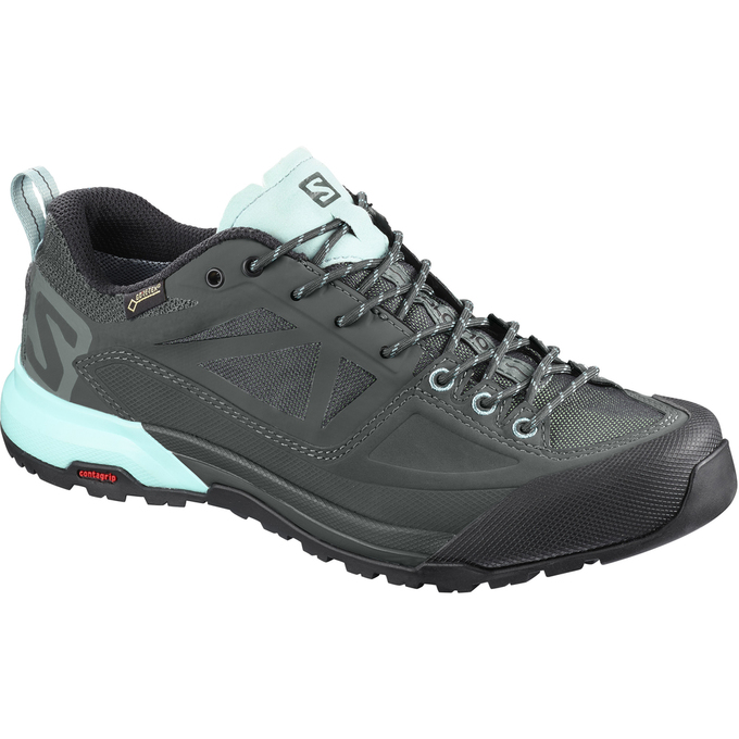 Salomon Vandrestøvler Dame LyseTurkis / MørkeGrå - X ALP SPRY GTX® W (YVTEU-8523)